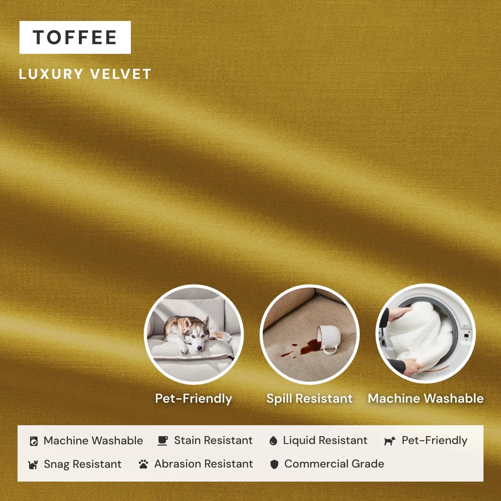 Modular Performance Armchair in Toffee | Deluxe Blend
