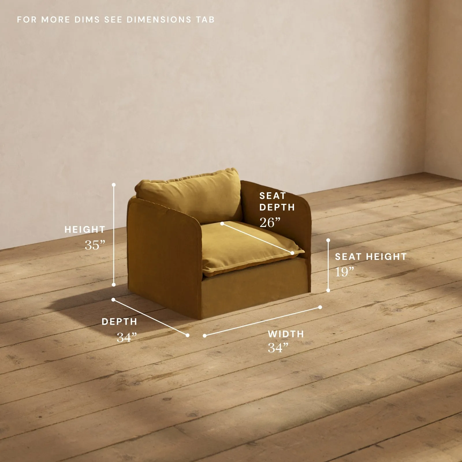 Modular Performance Armchair in Toffee | Deluxe Blend