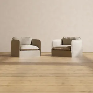 Modular Performance Armchair Set in Dune | Deluxe Blend