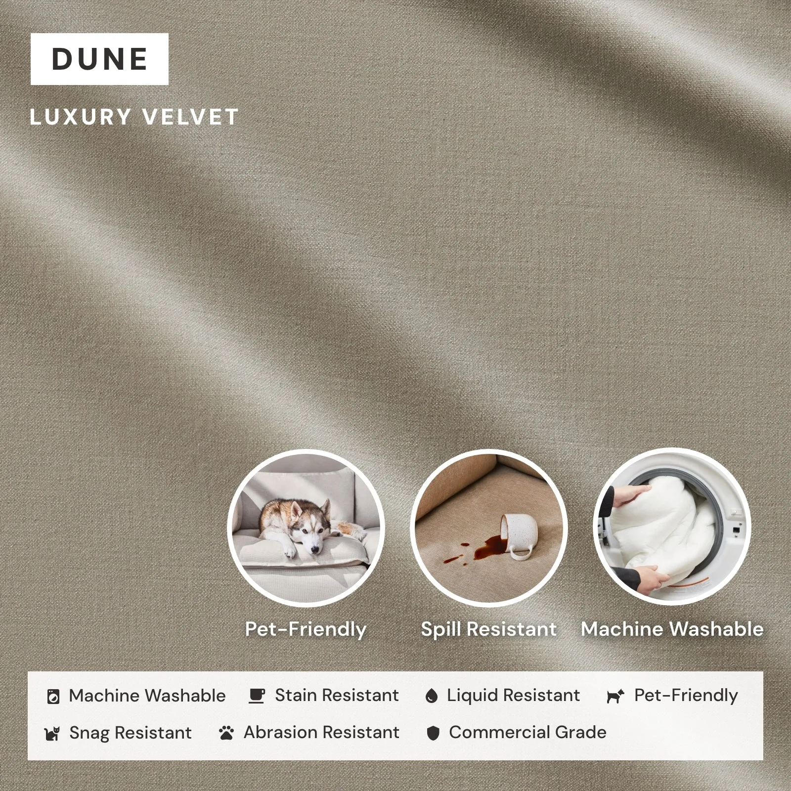 Modular Performance Armchair Set in Dune | Deluxe Blend