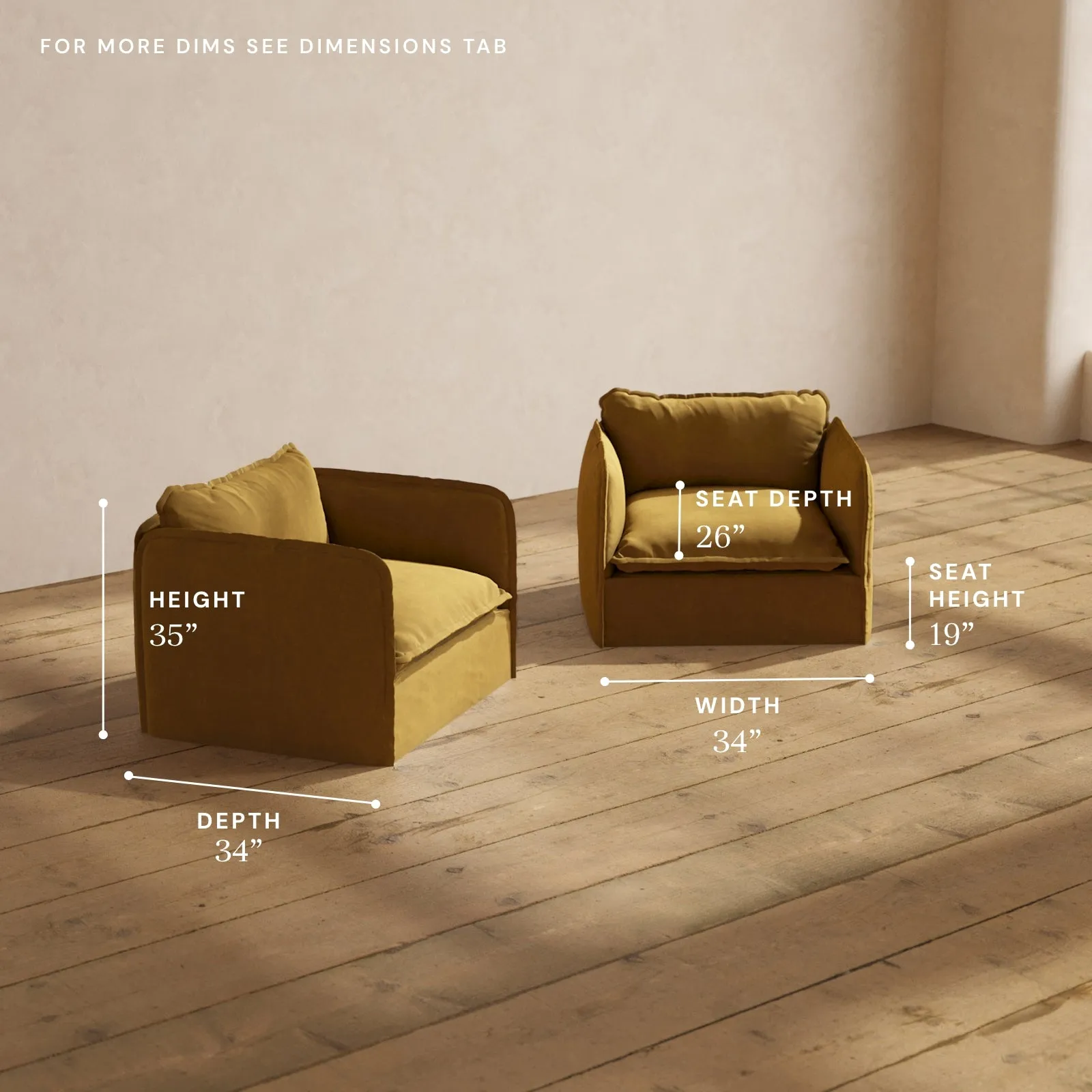 Modular Performance Armchair Set in Toffee | Deluxe Blend