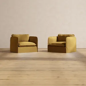 Modular Performance Armchair Set in Toffee | Deluxe Blend