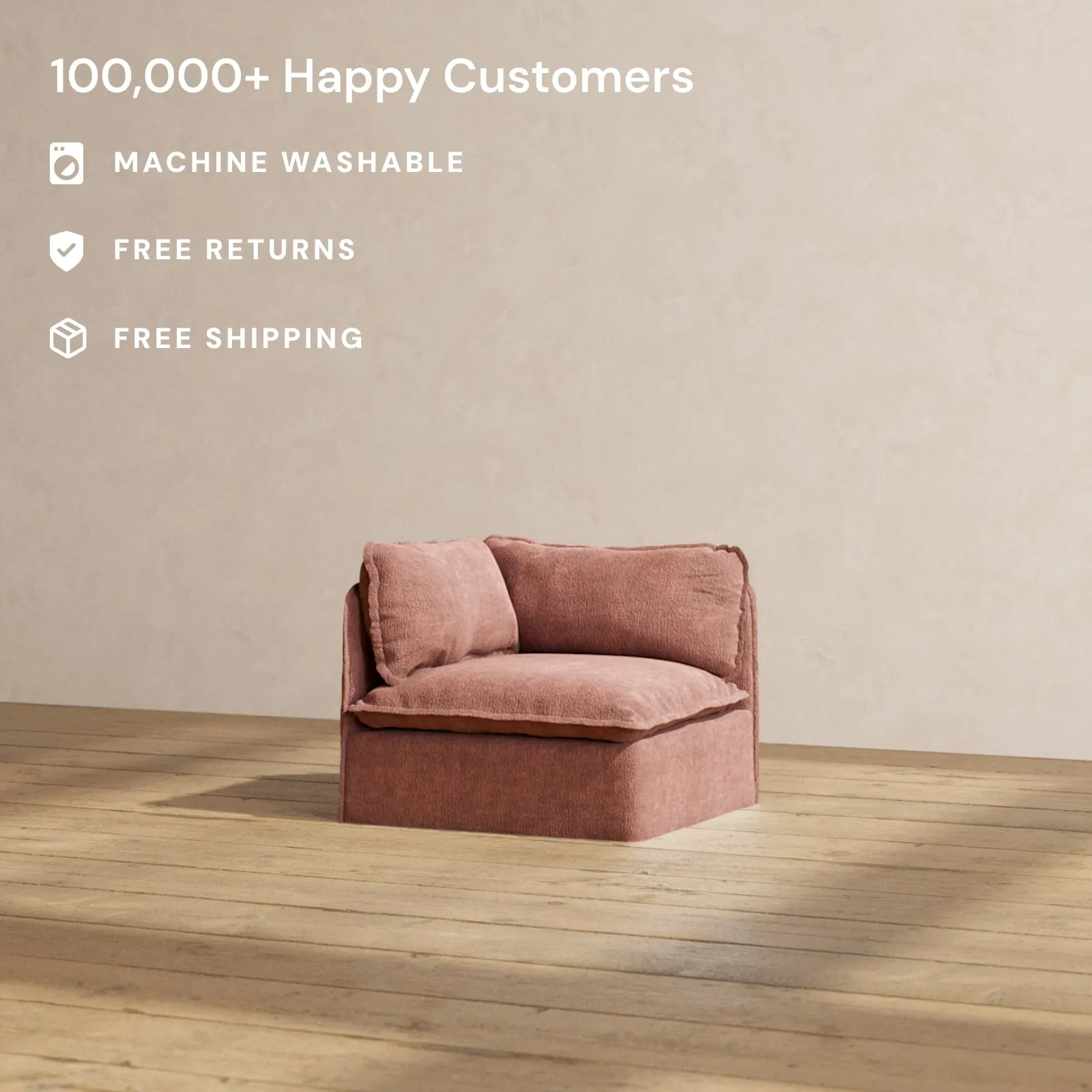 Modular Performance End Chair in Chestnut | Deluxe Blend