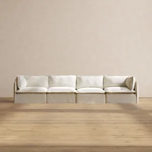 Modular Washable 4-Seater in Eggshell | Memorix  Seat | Contour Pillow