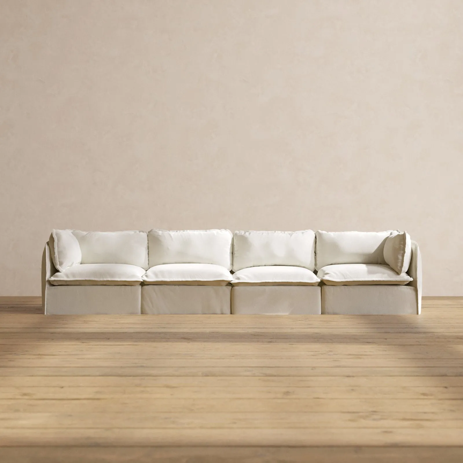 Modular Washable 4-Seater in Eggshell | Memorix  Seat | Contour Pillow