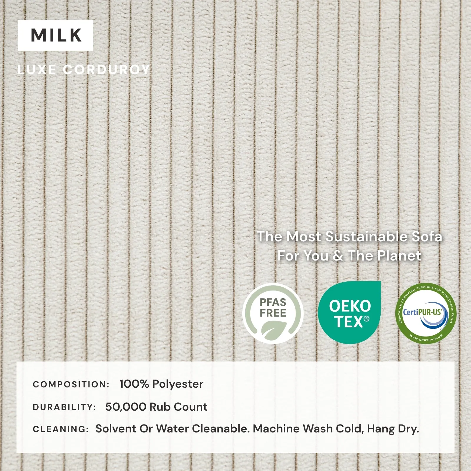 Modular Washable 7-Seater Open-Ends Corner Sectional in Milk | Deluxe  Seat | Cloud Pillow
