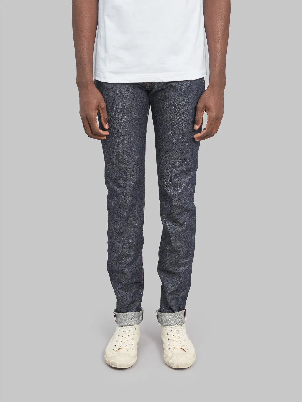 Momotaro 0306-40 14.7oz Legacy Blue Tight Tapered Jeans