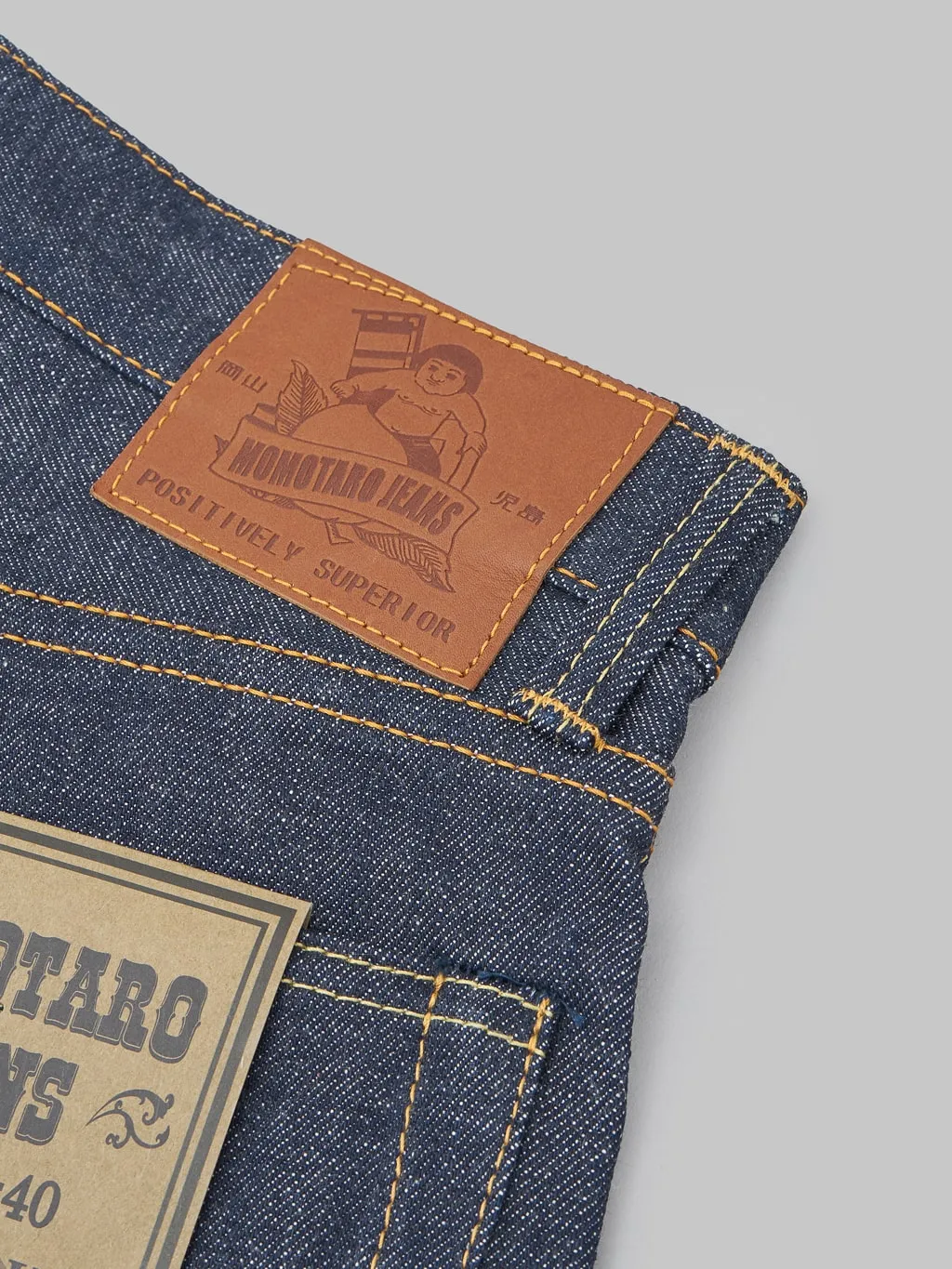 Momotaro 0306-40 14.7oz Legacy Blue Tight Tapered Jeans