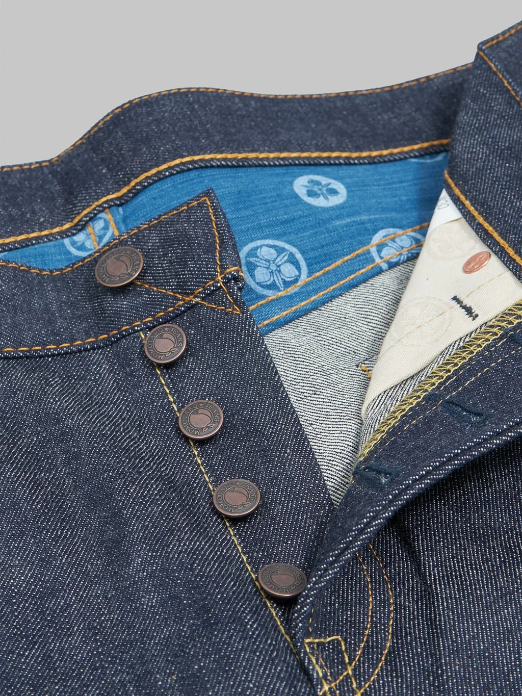Momotaro 0306-40 14.7oz Legacy Blue Tight Tapered Jeans