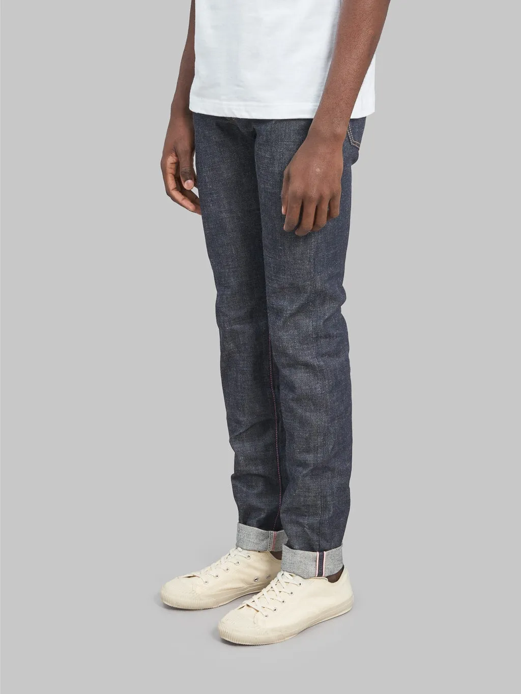 Momotaro 0306-40 14.7oz Legacy Blue Tight Tapered Jeans