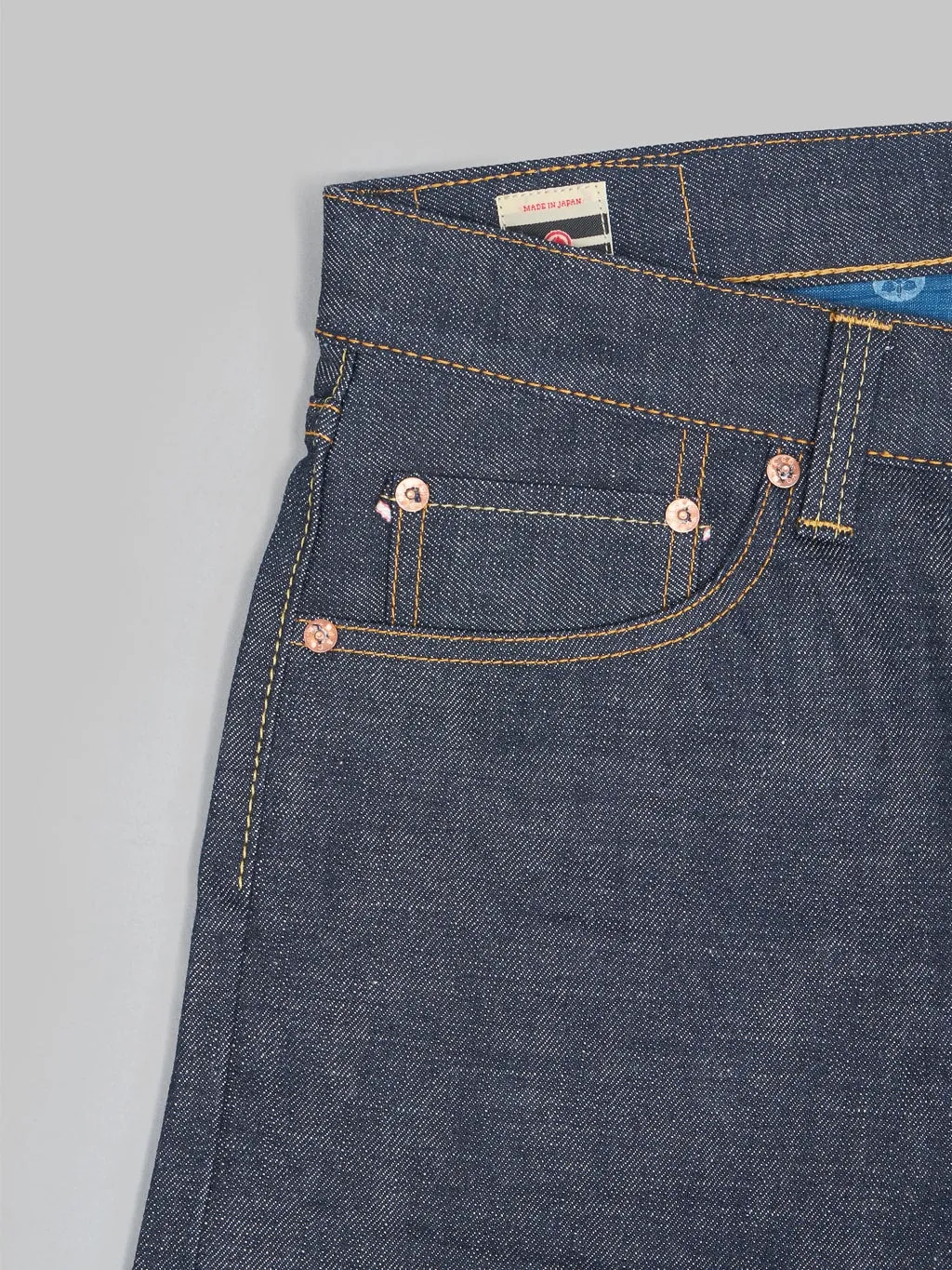Momotaro 0306-40 14.7oz Legacy Blue Tight Tapered Jeans