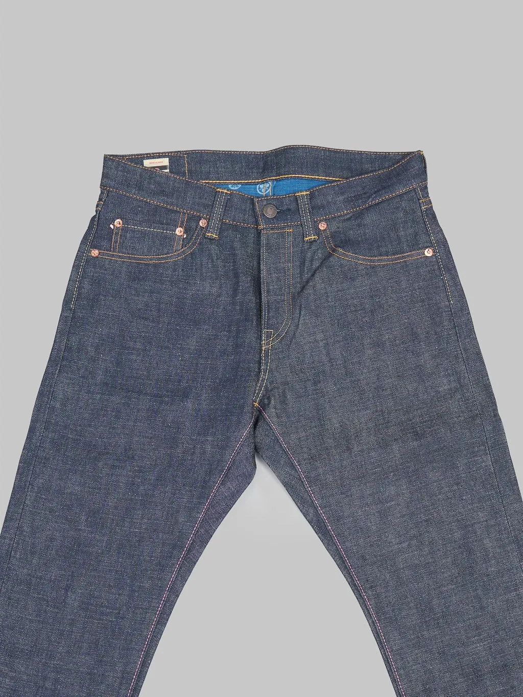 Momotaro 0306-40 14.7oz Legacy Blue Tight Tapered Jeans