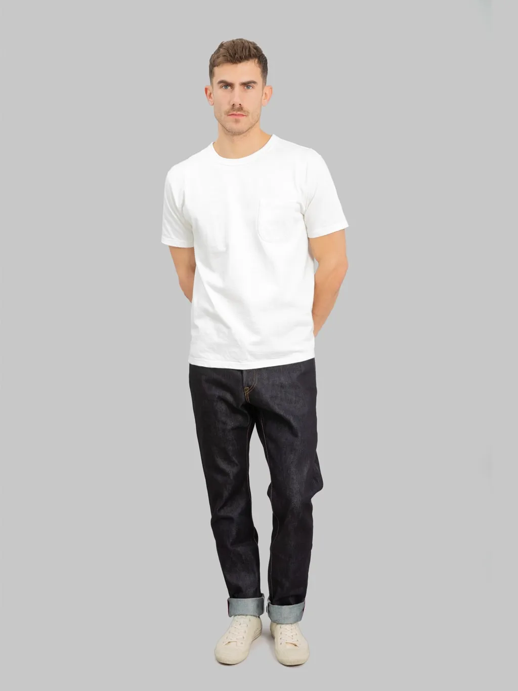 Momotaro 0605SILK 16oz Silk Denim Natural Tapered Jeans