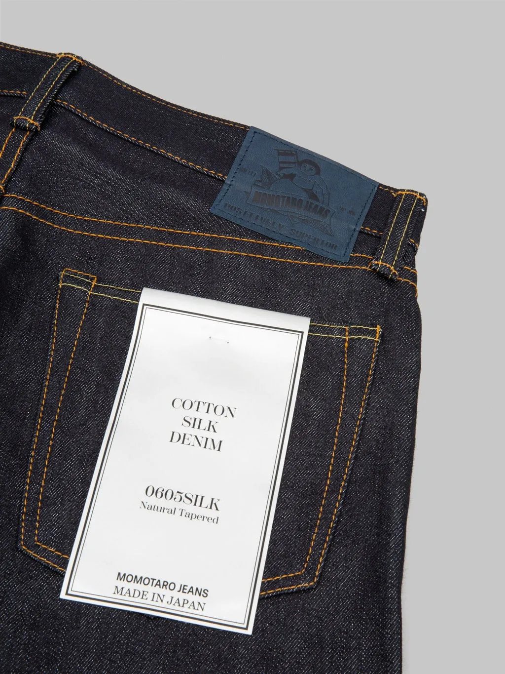 Momotaro 0605SILK 16oz Silk Denim Natural Tapered Jeans