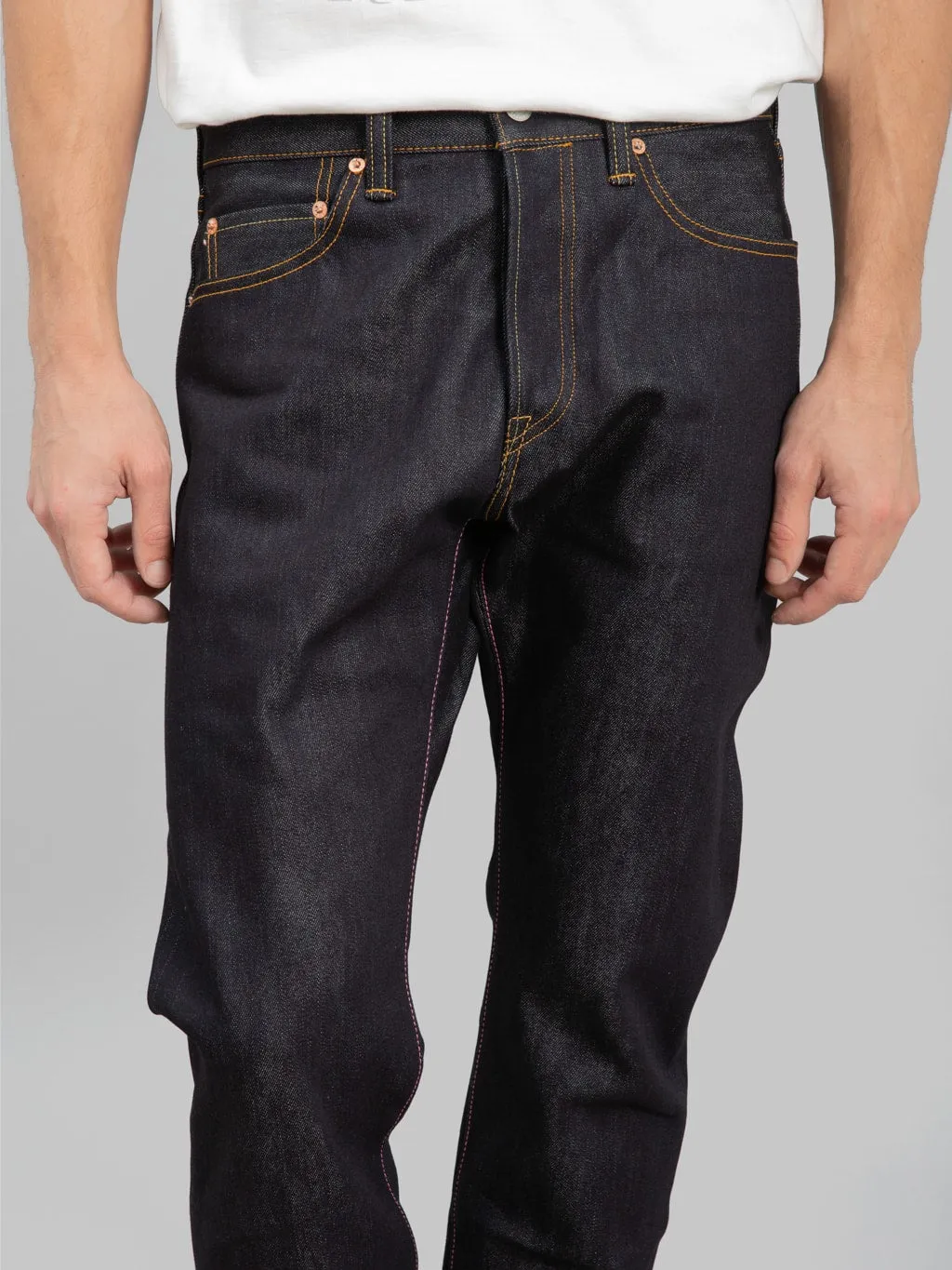 Momotaro 0605SILK 16oz Silk Denim Natural Tapered Jeans