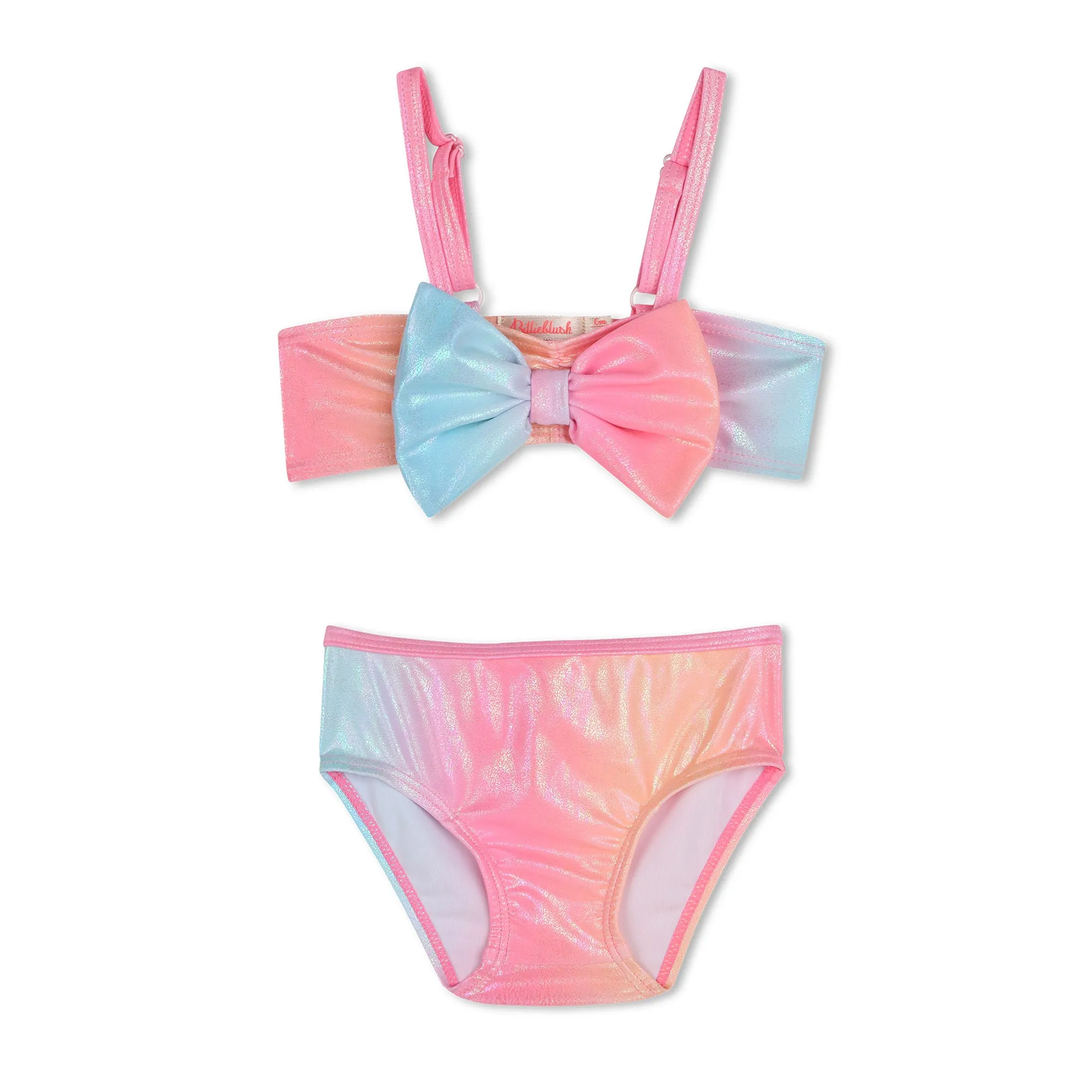Multicolor Ombre Bow Bikini