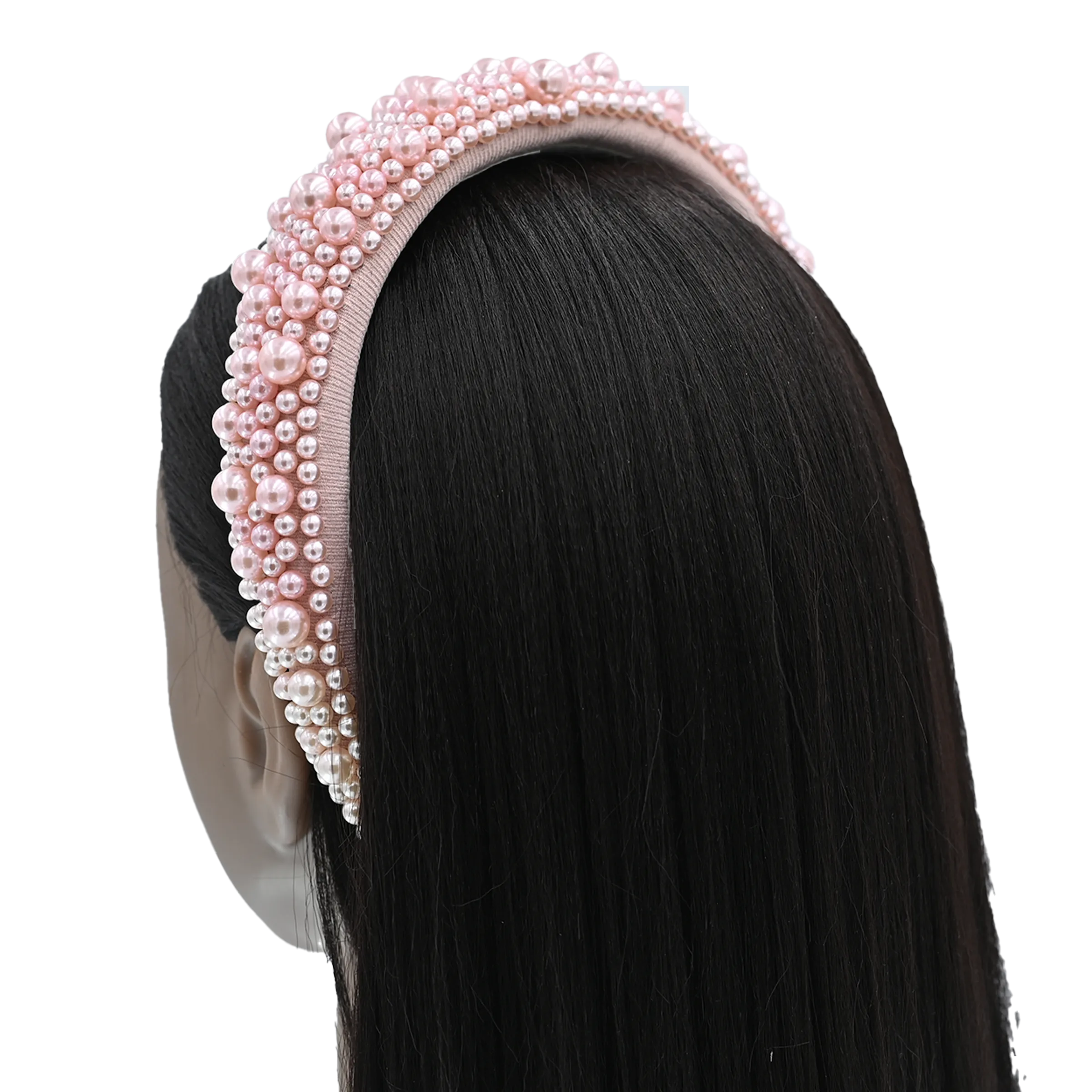 Multicolored Royal Pearl Tiara Headband