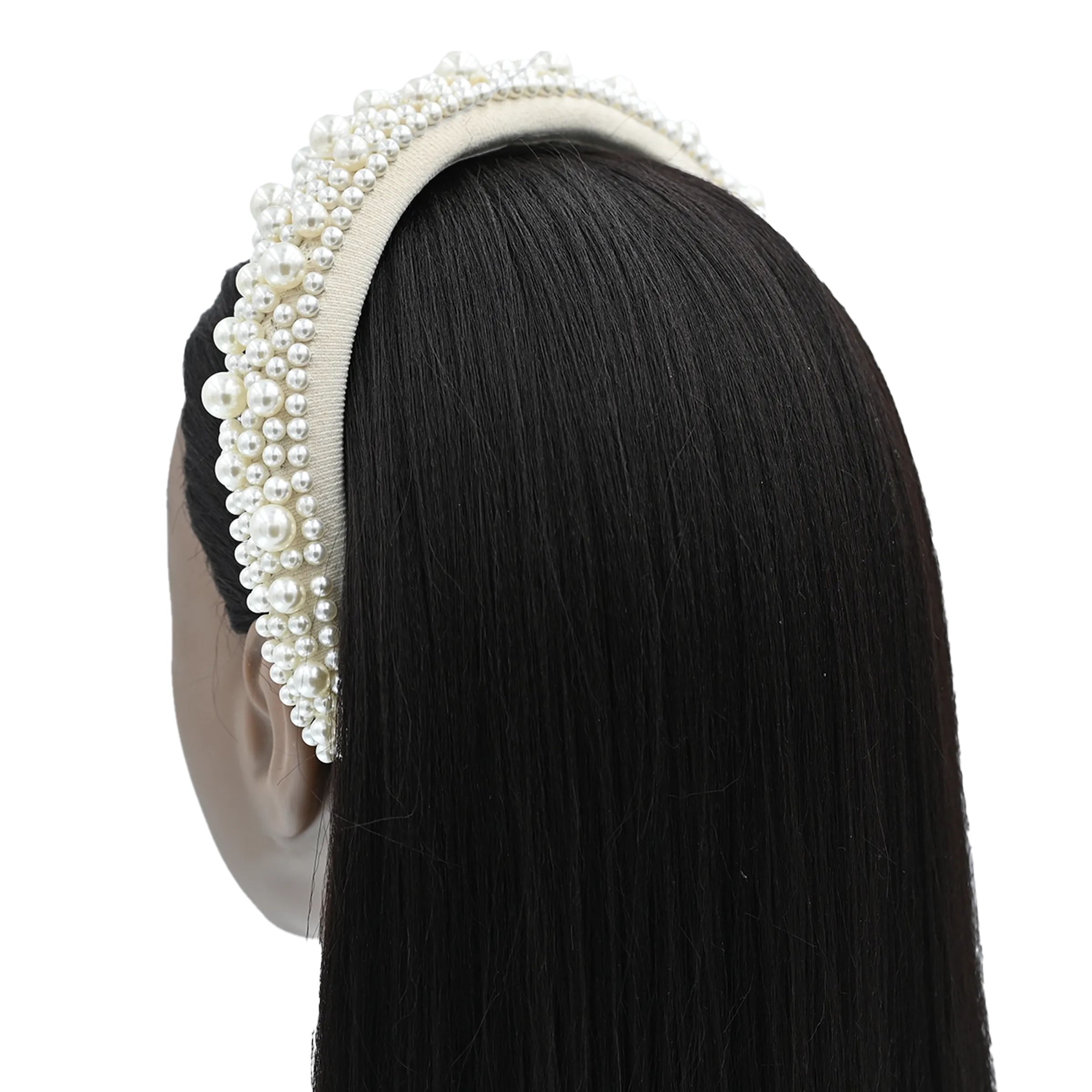 Multicolored Royal Pearl Tiara Headband