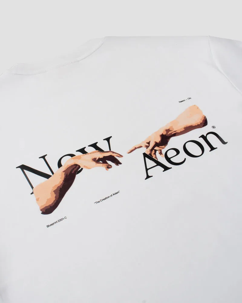 NAEON CREATION OF ADAM HEAVYWEIGHT TEE WHITE