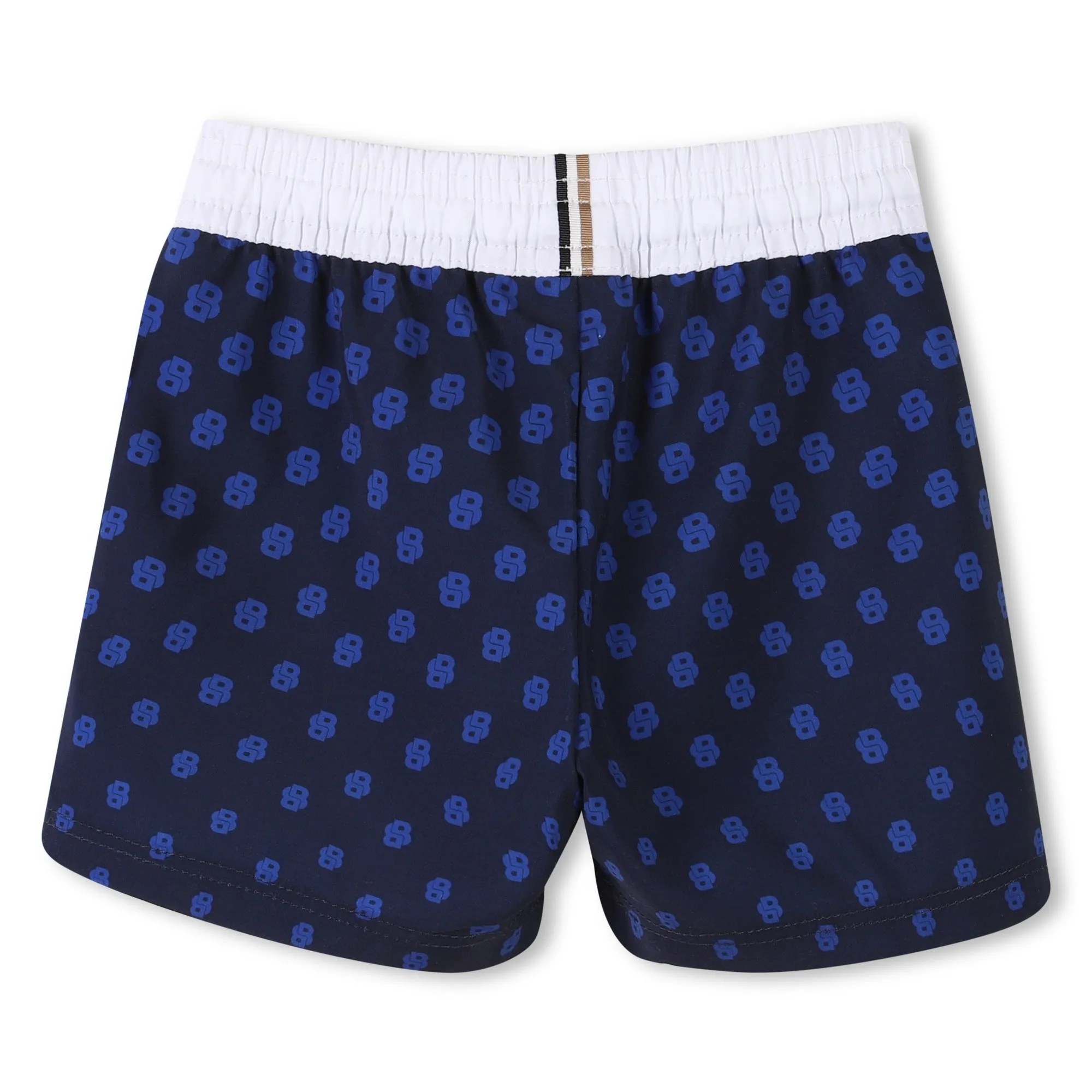 Navy Pattern Swim Shorts