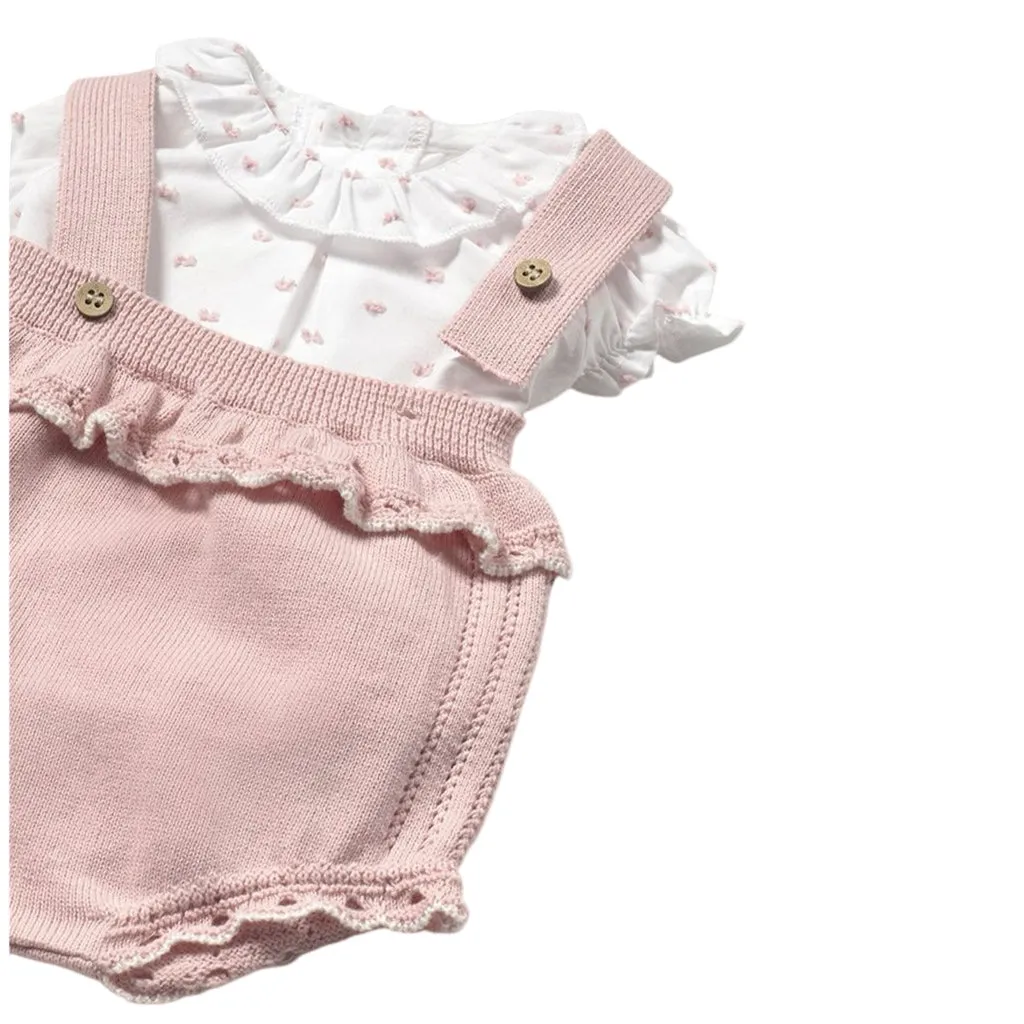 Newborn Knit Sakura Romper Set