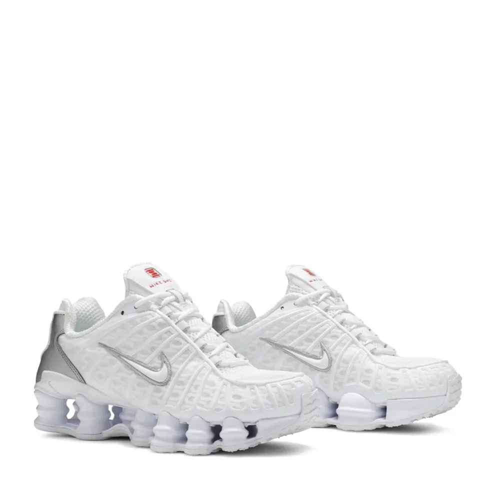 NIKE SHOX TL WHITE METALLIC SILVER (NEW)
