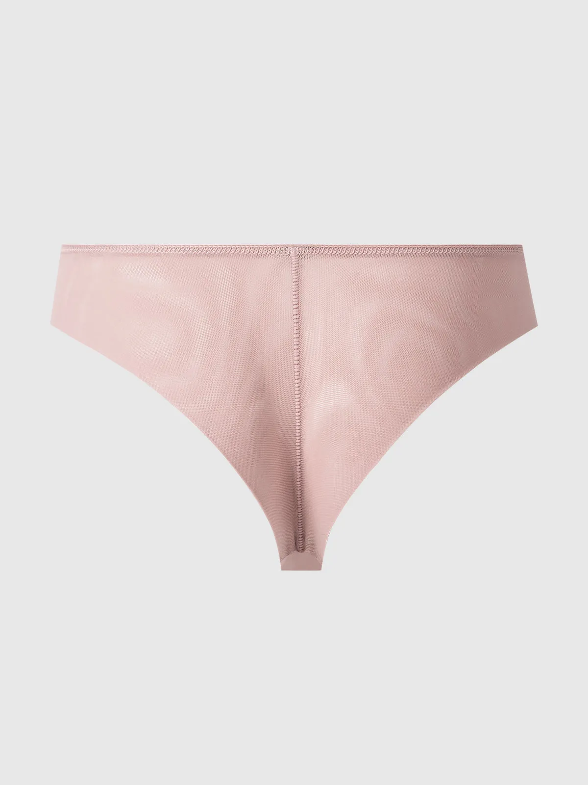 No Show Lasercut Micro Front & Mesh Back Tanga
