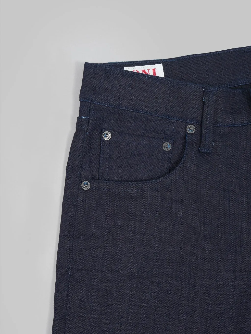 ONI Denim 526S-IDBK High Power Stretch Denim 11oz Semi Tight Straight Jeans