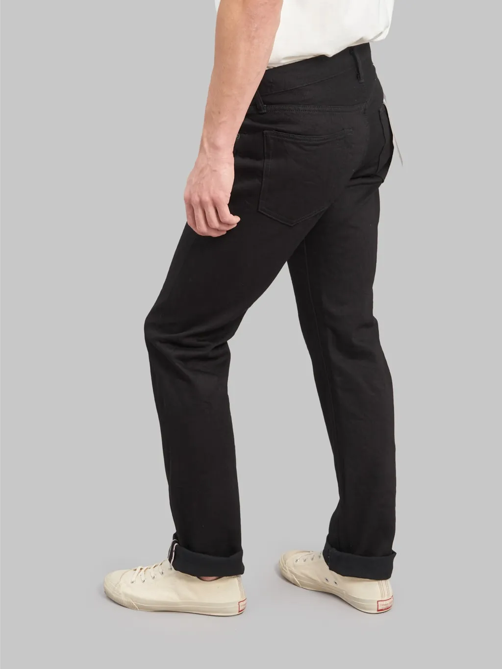 ONI Denim 566-13BK Jet Black Denim 13oz Semi-Tight Straight Jeans