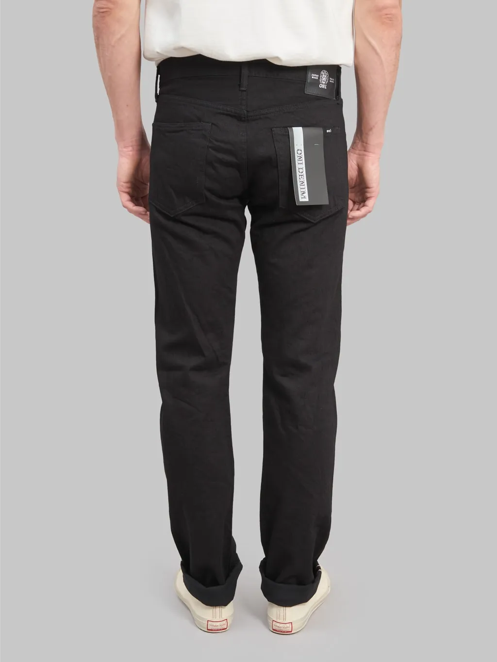 ONI Denim 566-13BK Jet Black Denim 13oz Semi-Tight Straight Jeans