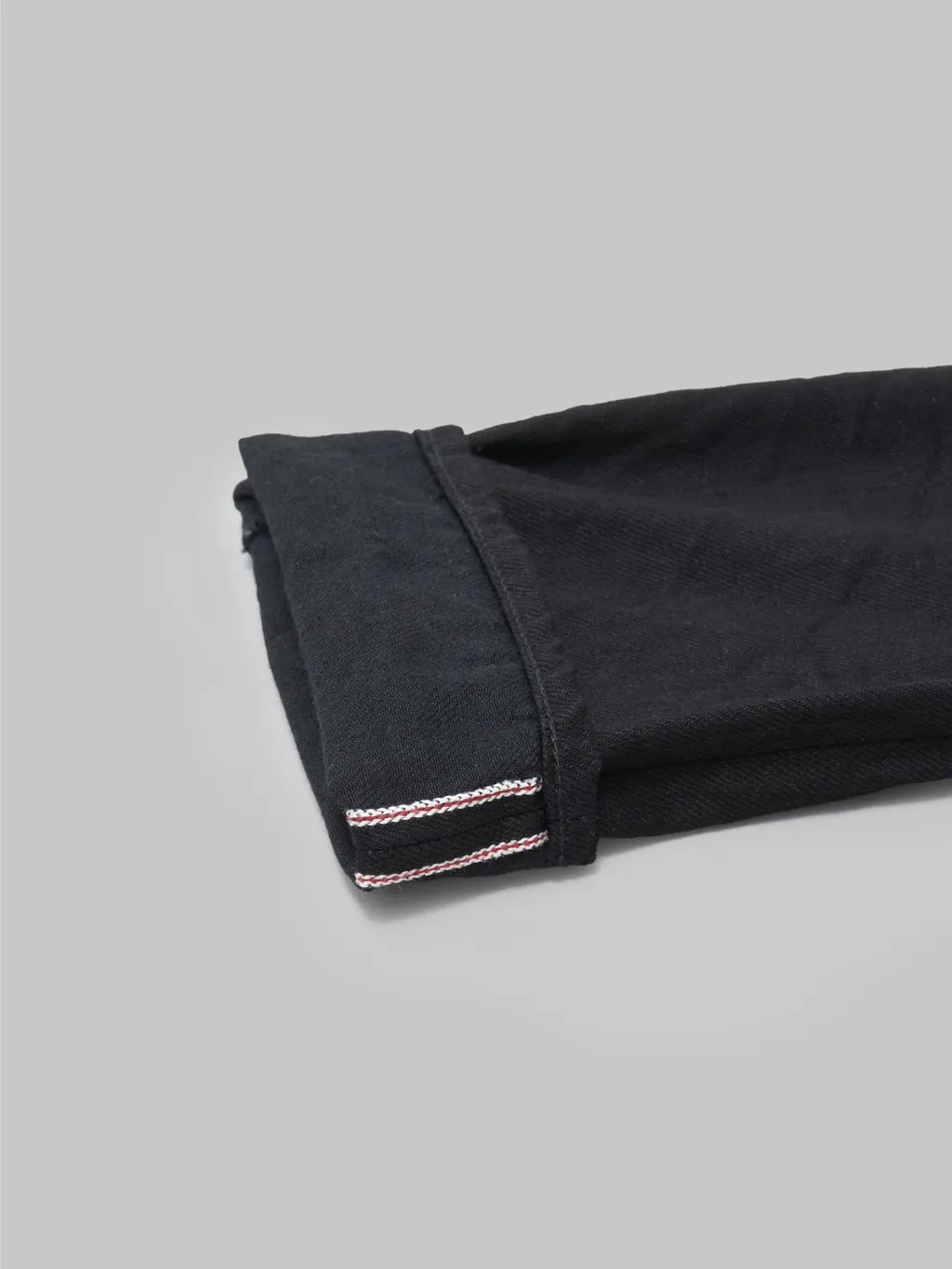 ONI Denim 566-13BK Jet Black Denim 13oz Semi-Tight Straight Jeans