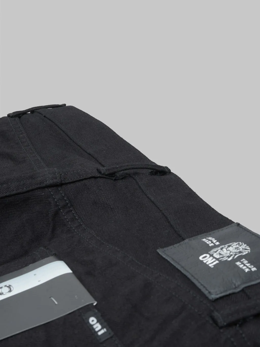 ONI Denim 566-13BK Jet Black Denim 13oz Semi-Tight Straight Jeans