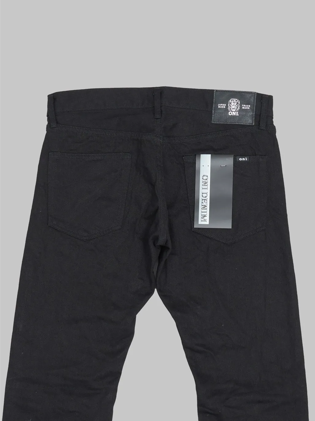 ONI Denim 566-13BK Jet Black Denim 13oz Semi-Tight Straight Jeans