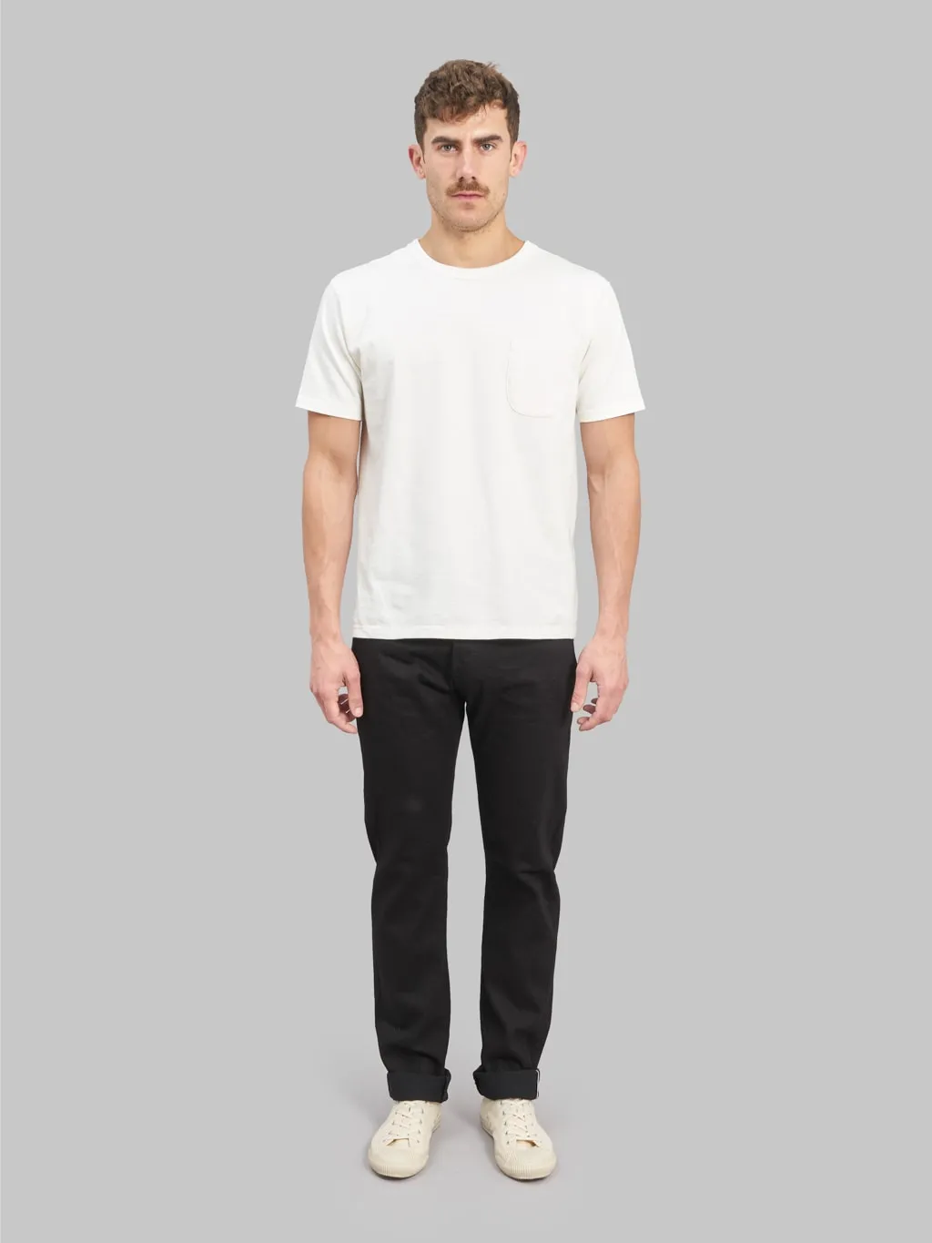 ONI Denim 566-13BK Jet Black Denim 13oz Semi-Tight Straight Jeans