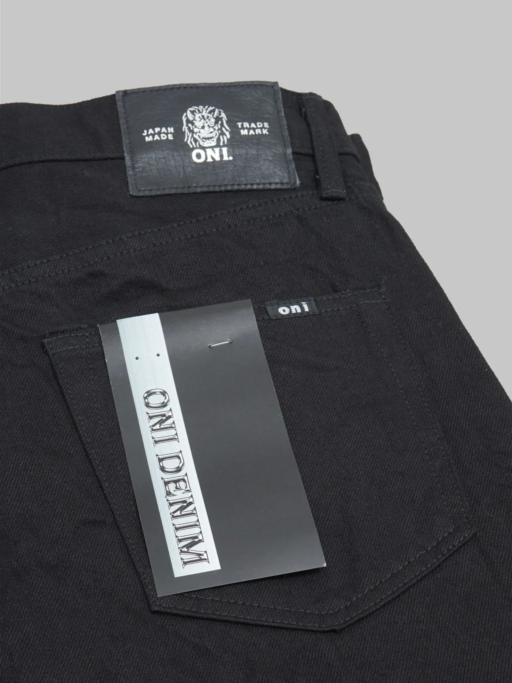 ONI Denim 566-13BK Jet Black Denim 13oz Semi-Tight Straight Jeans