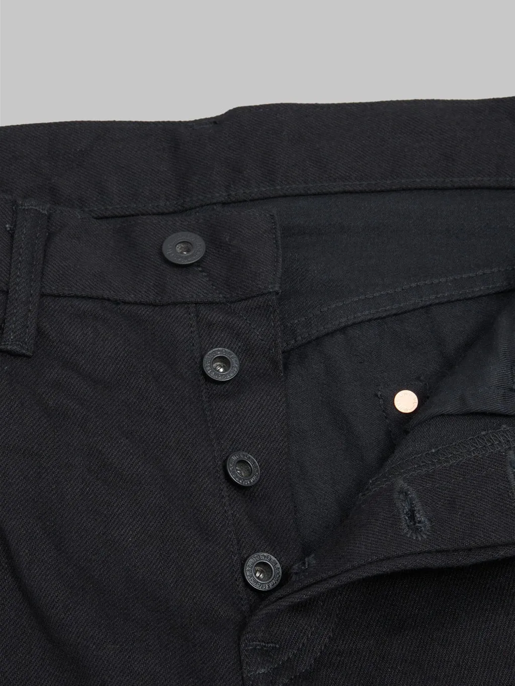 ONI Denim 642-13BK Jet Black Denim 13oz Relaxed Tapered Jeans
