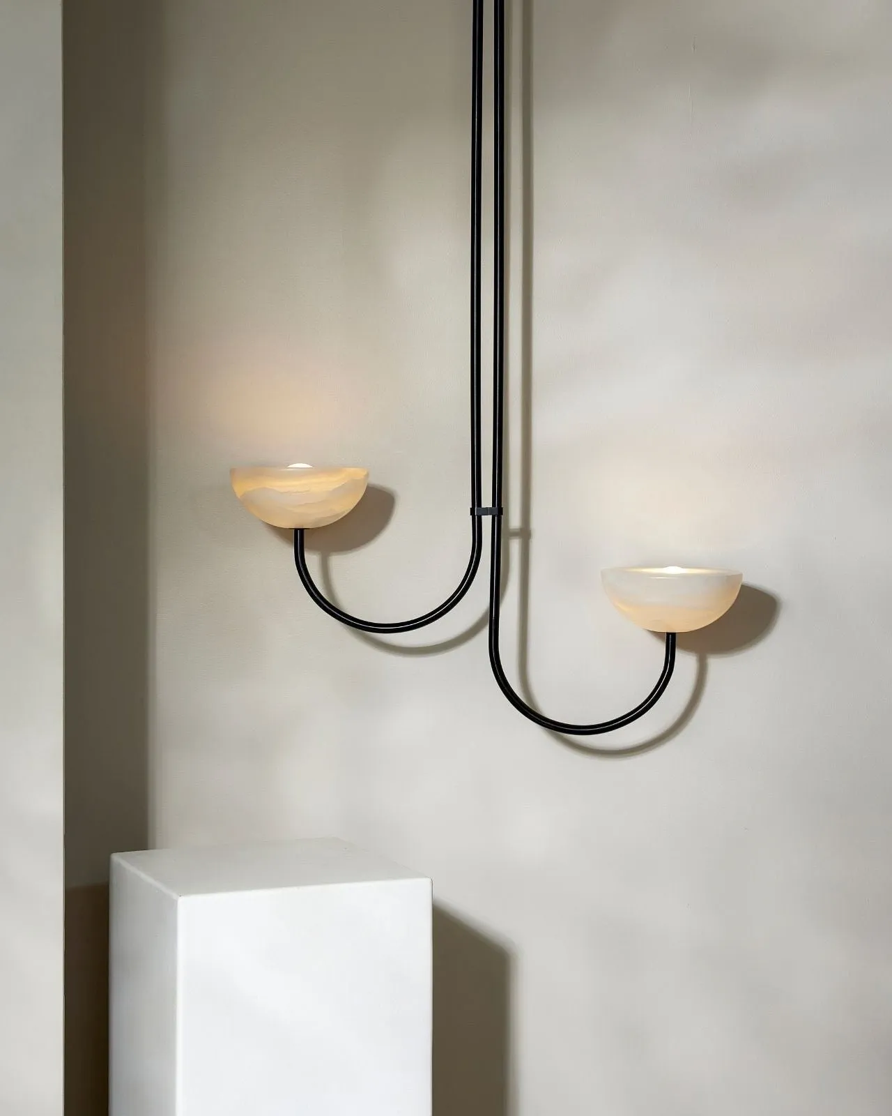 Onyx Stone Asymmetrical Pendant | Aurelia