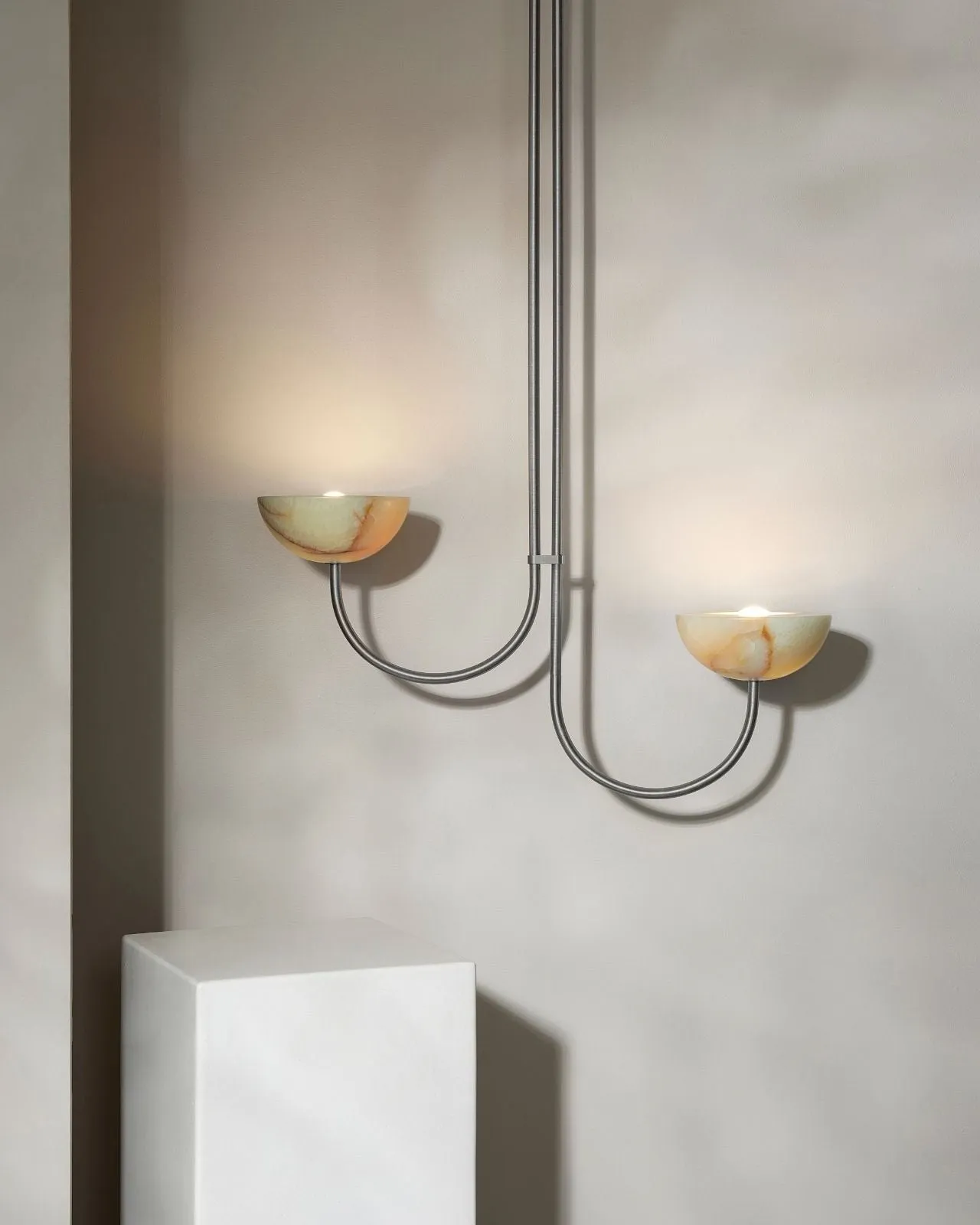 Onyx Stone Asymmetrical Pendant | Aurelia