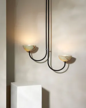 Onyx Stone Asymmetrical Pendant | Aurelia