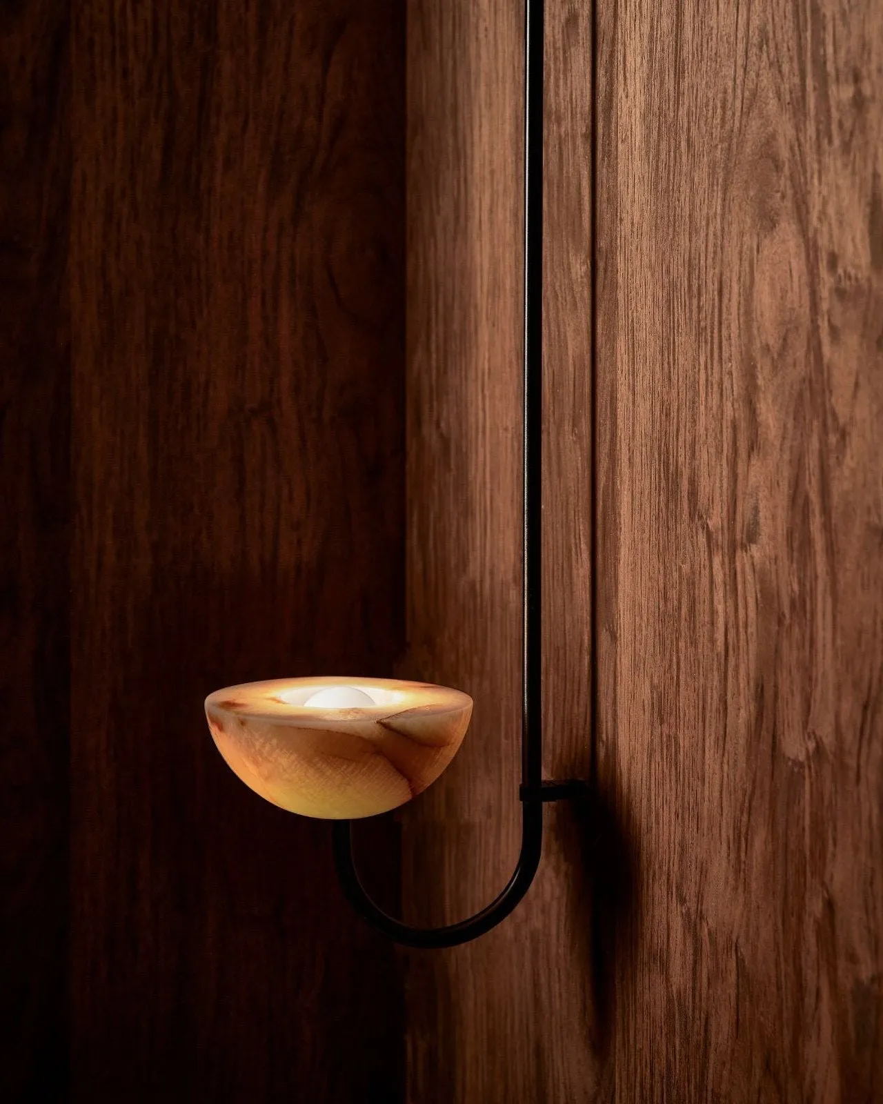 Onyx Stone Suspended Wall Light | Aurelia