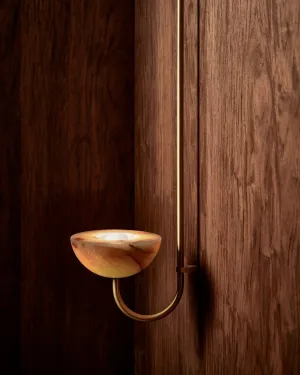 Onyx Stone Suspended Wall Light | Aurelia