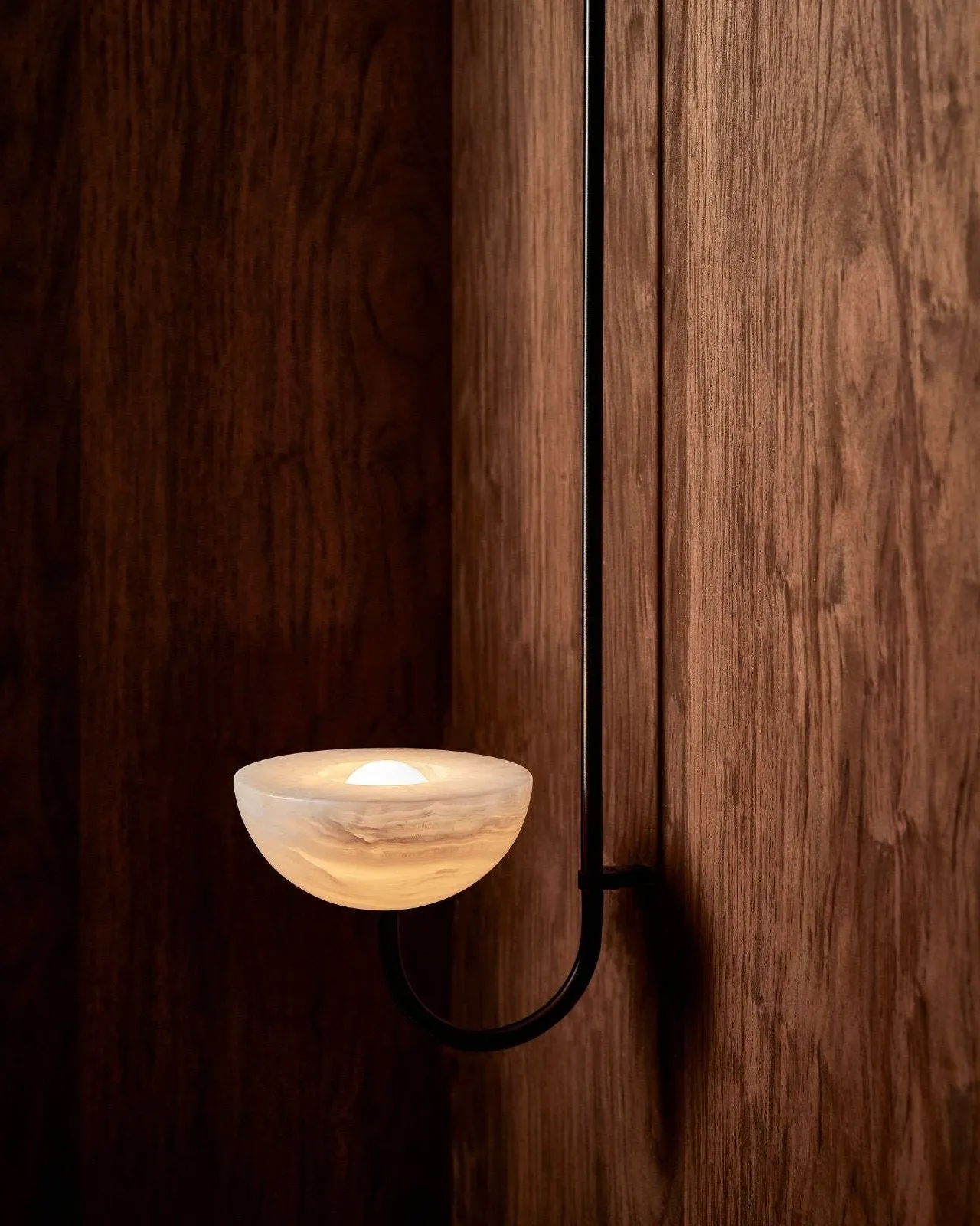 Onyx Stone Suspended Wall Light | Aurelia