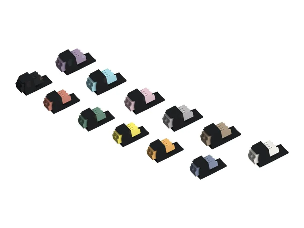 Panduit MINI-COM - Modular insert - LC Duplex MM - black, white CMDSWTLCZBL
