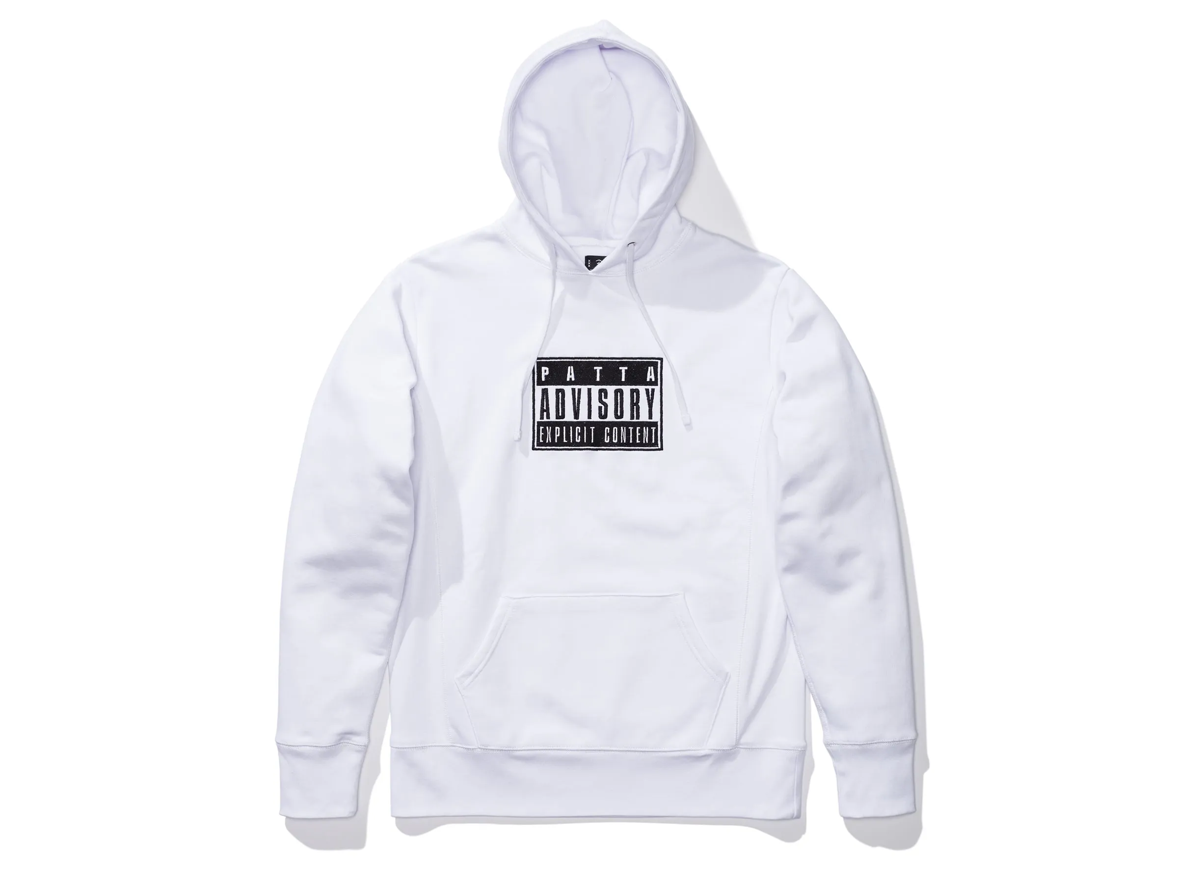 PATTA ADVISORY HEAVY HOODED SWEATER - WHITE