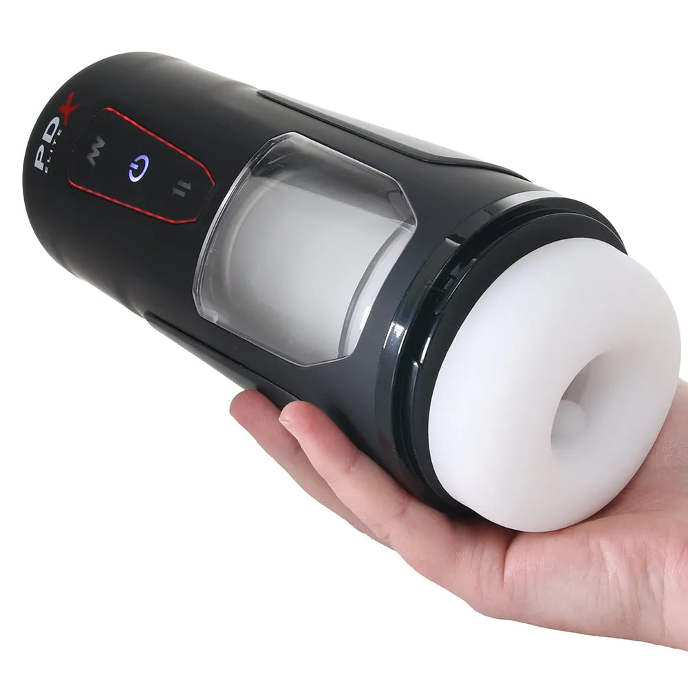 PDX Elite Milk Me Hotter Auto Stroker with Heating Base