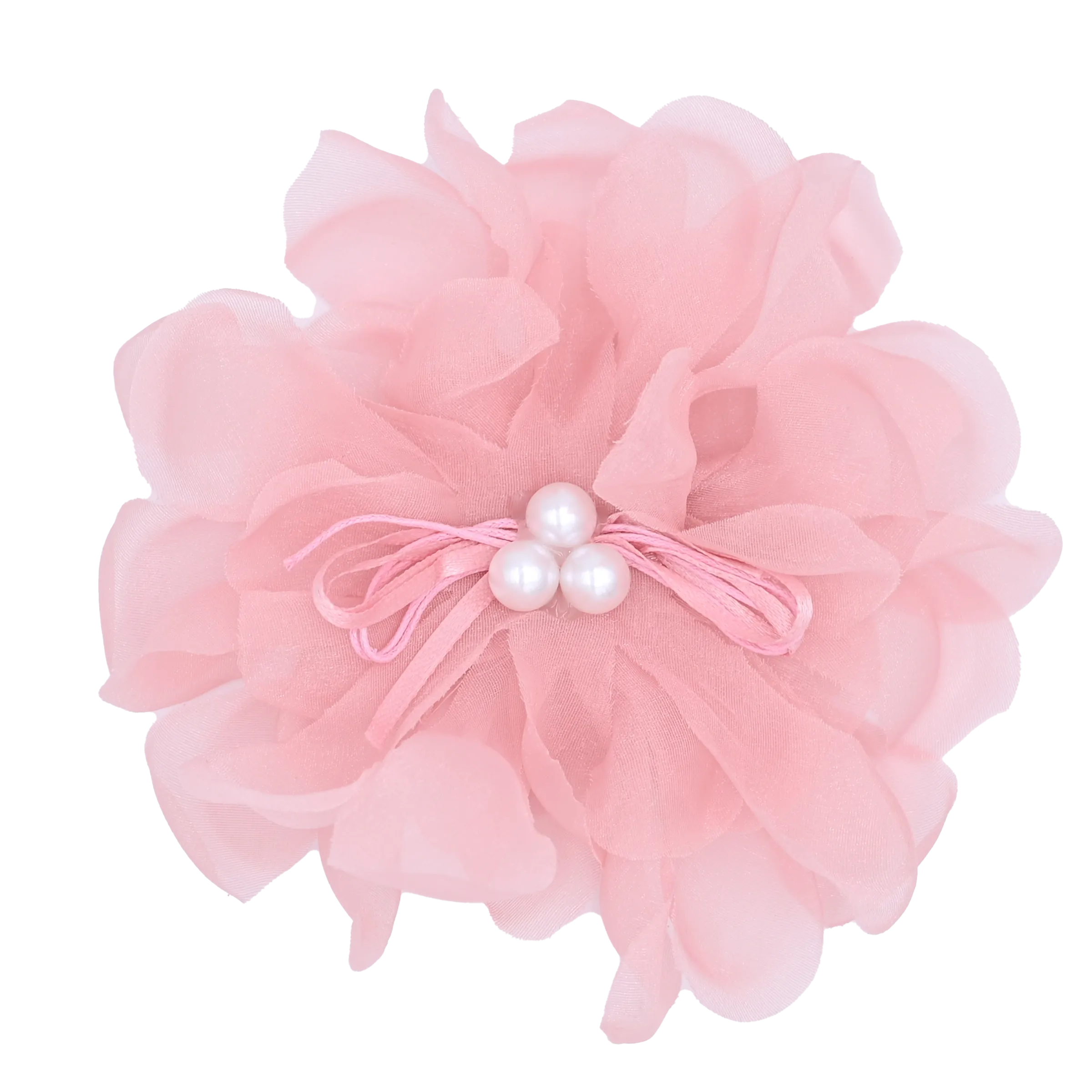 Pearl Ribbon Flower Hairclip