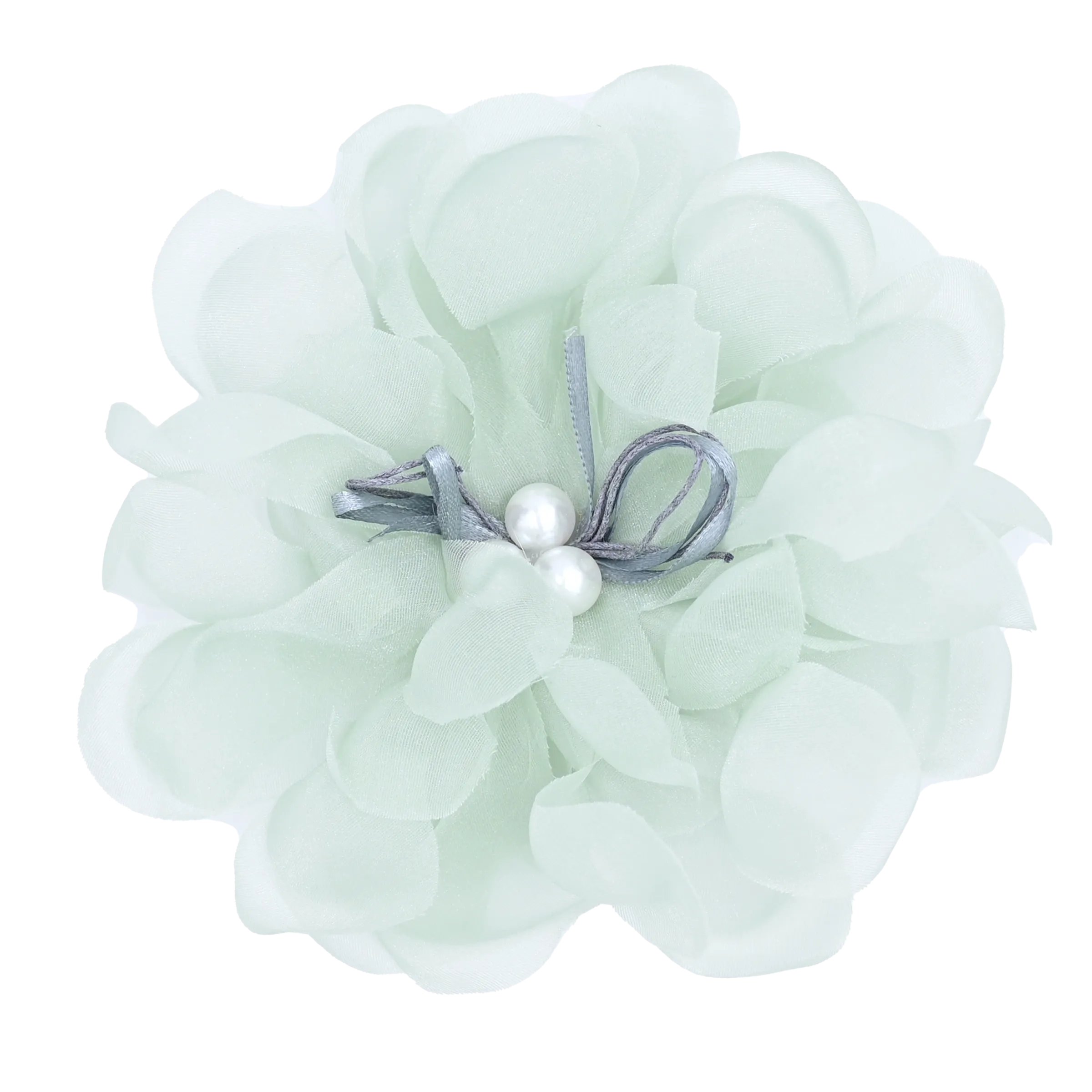 Pearl Ribbon Flower Hairclip