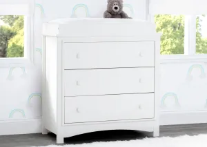 Perry 3 Drawer Dresser with Changing Top and Interlocking Drawers