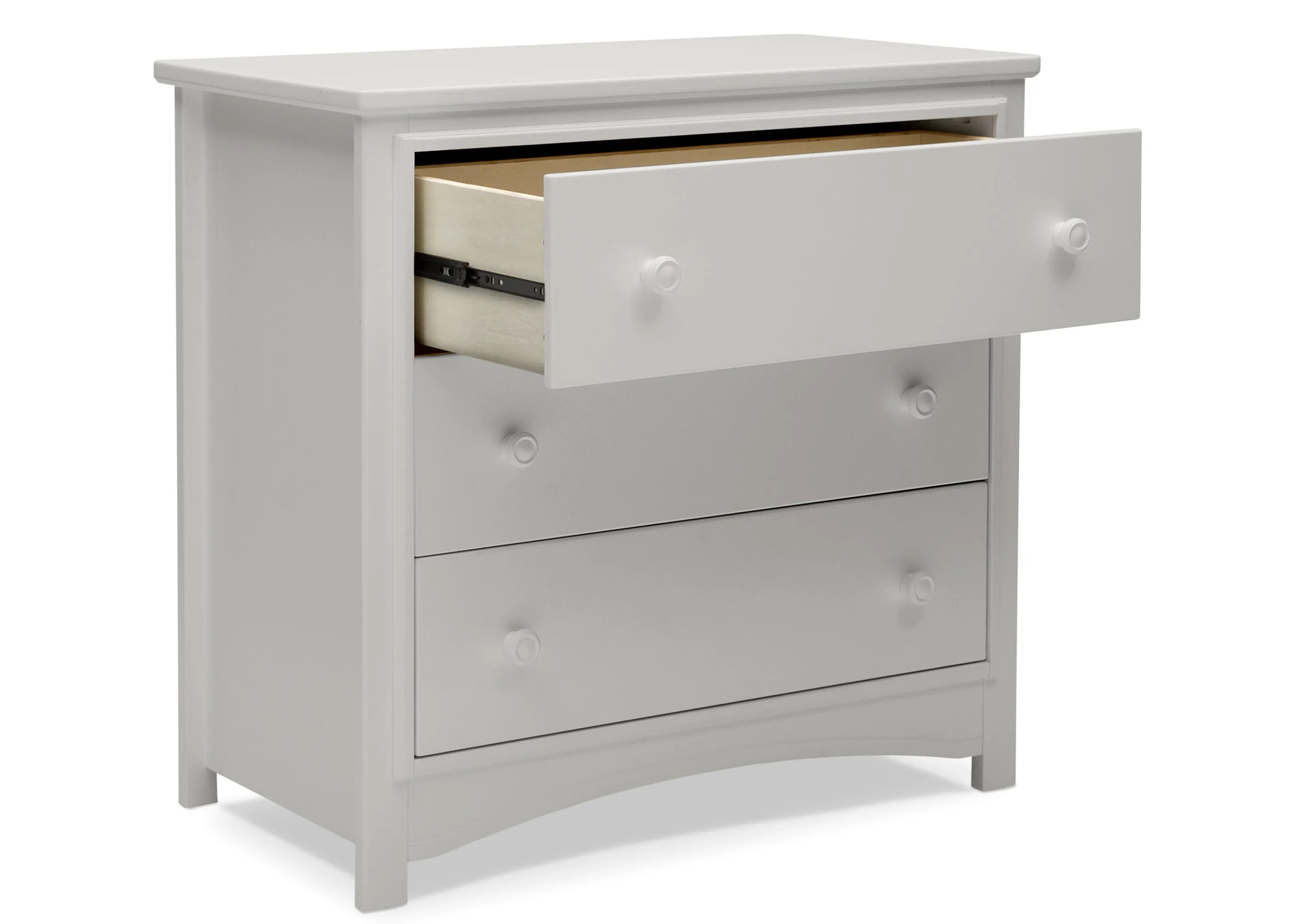 Perry 3 Drawer Dresser with Changing Top and Interlocking Drawers
