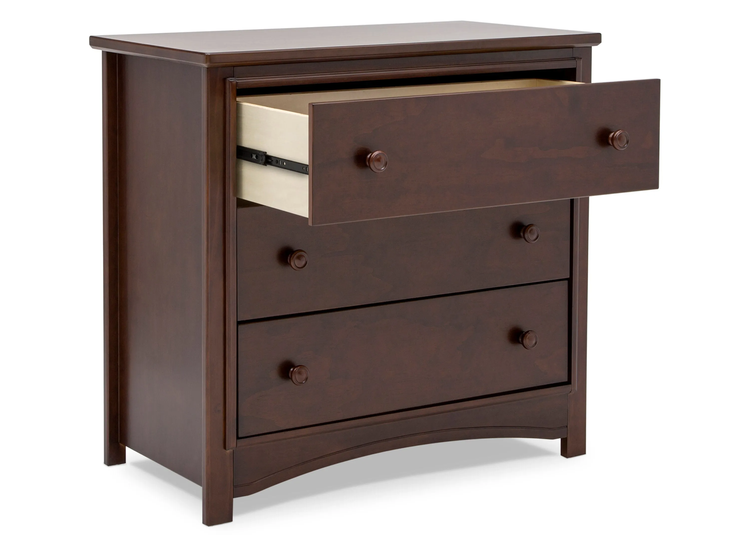 Perry 3 Drawer Dresser with Changing Top and Interlocking Drawers